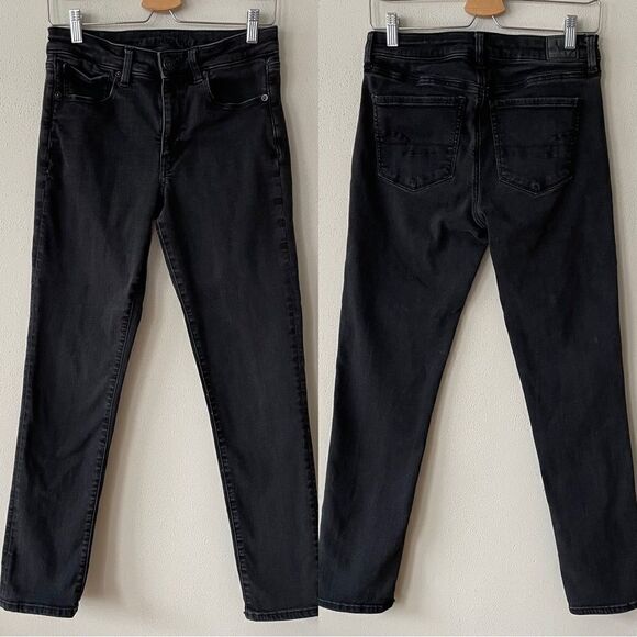 American Eagle Black High-Rise Skinny Jeans - Size: 6 Regular - Picture 1 of 8